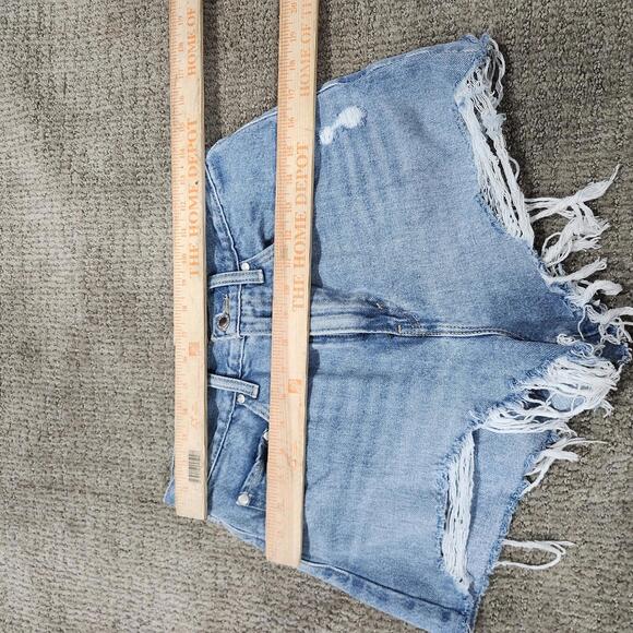 Levi’s Shorts Mom Silver Tab Blue Pockets Women’s Size 28 - Picture 2 of 8